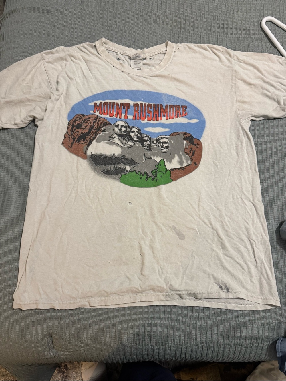 Gildan White Mount Rushmore Graphic Tee